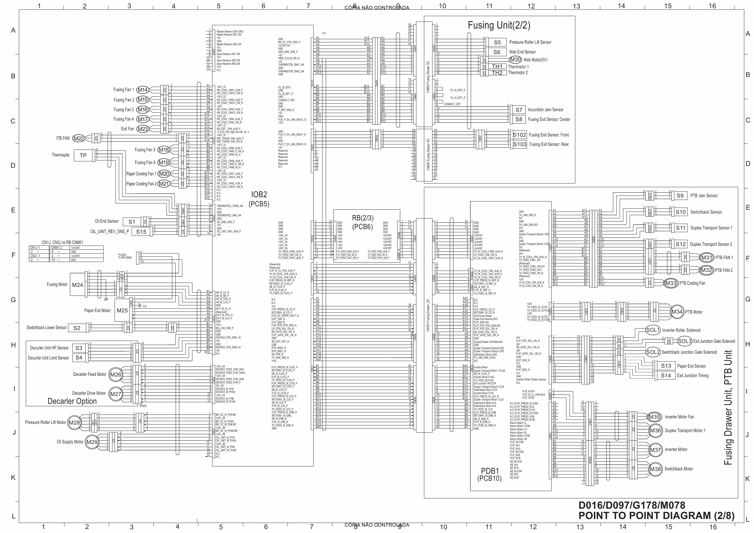 RICOH Aficio Pro-C720s C900s C900 C720 D016 D097 G178 M078 Circuit Diagram-2
